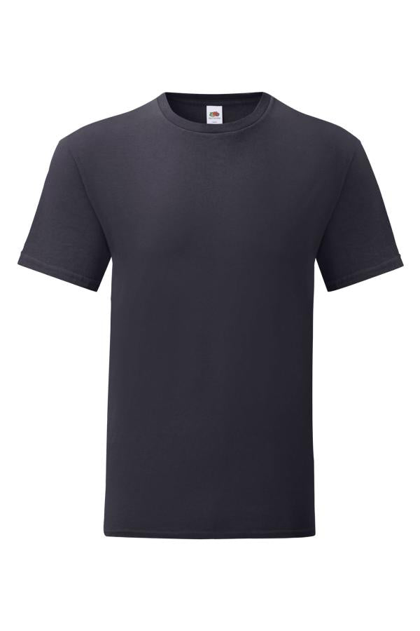Iconic 150T t-paita Fruit of the Loom isolla painatuksella