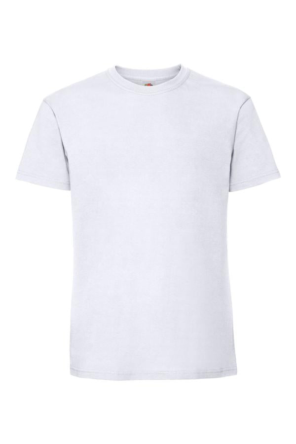 Iconic 195 t-paita Fruit of the Loom isolla painatuksella