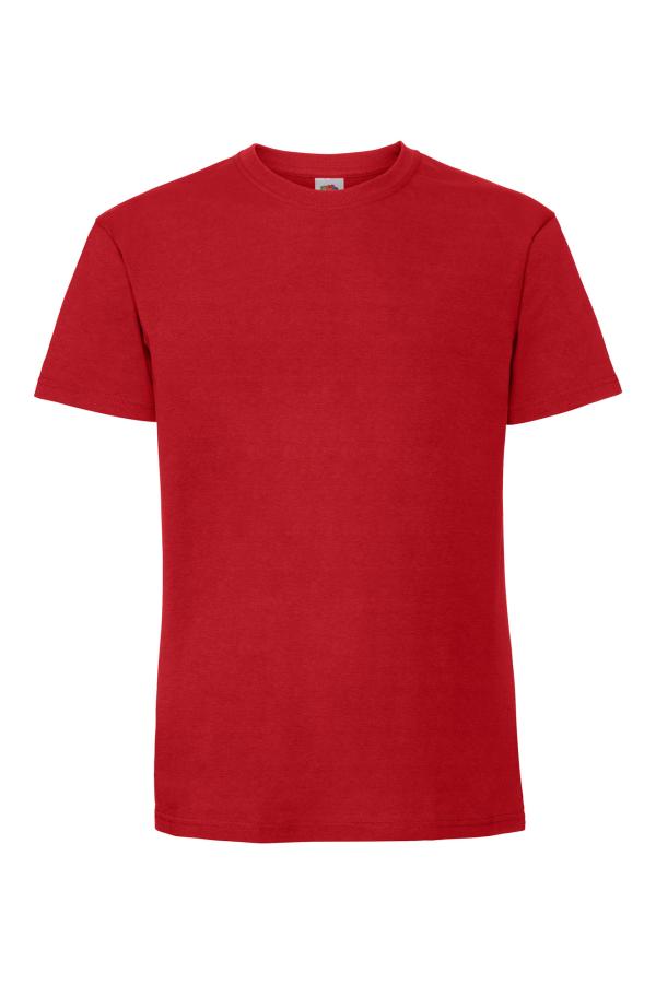 Iconic 195 t-paita Fruit of the Loom isolla painatuksella