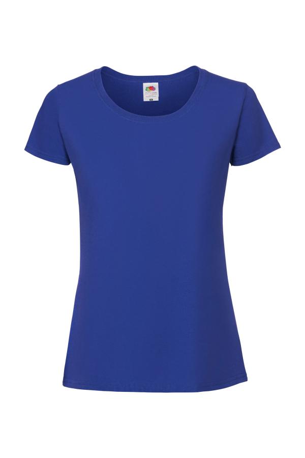 Iconic 195 naisten t-paita Fruit of the Loom isolla painatuksella